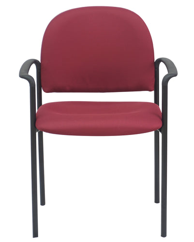 3864 Burgundy Fabric Guest Chair $99.95