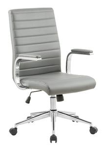 6862 Gray Vinyl Desk Chair $188.00