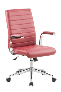 6863 Red Vinyl Desk Chair
