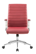 Load image into Gallery viewer, 6863 Red Vinyl Desk Chair $139.95 (Close Out)