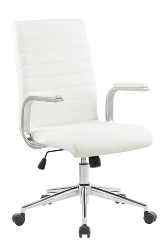 6864 White Vinyl Desk Chair $188.00 (Close Out)