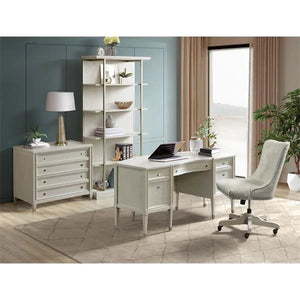 7909 Champagne Curved Executive Desk $1,399.95