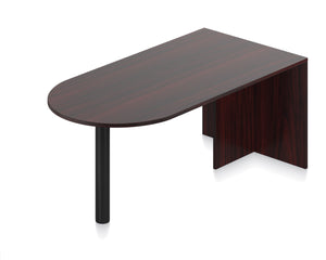 538 71" x 36" Laminate Bullet Top Desk $319.95