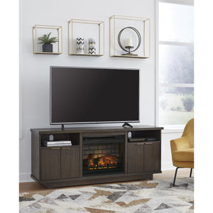 66" TV Console w/fireplace