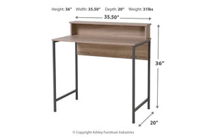 #6694 35" Light Wood Home Office Desk w/Hutch $89.95