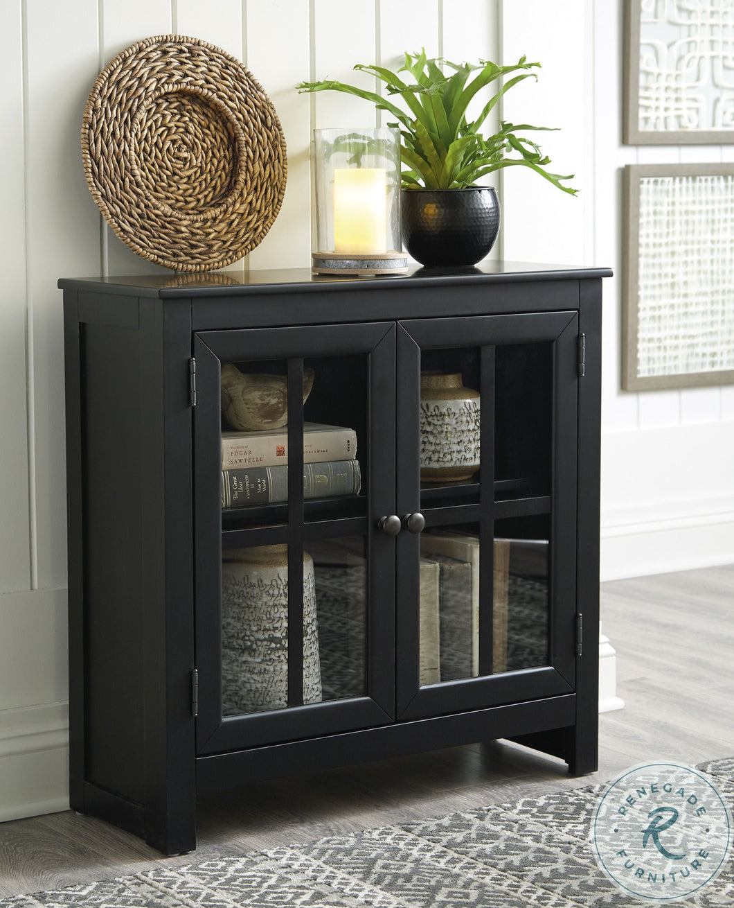 Black Accent Cabinet