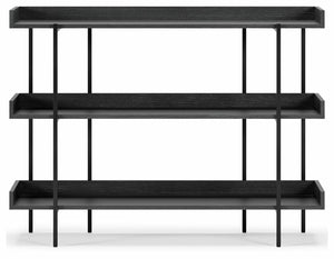 #7921 Black Grained 3-Shelf Bookcase $149.95