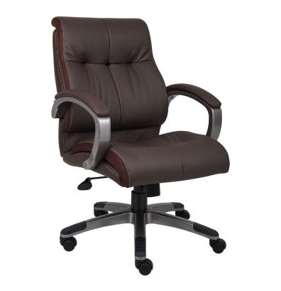 3982 Mid-Back Brown Executive Desk Chair $269.95