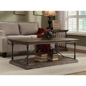 Rustic Wood/Iron Coffee Table