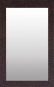 Brown Textured Beveled Floor Mirror