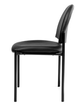 Load image into Gallery viewer, 6840 Black Vinyl Armless Guest Chair $84.95