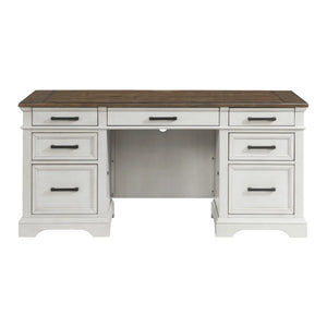 #7936 French Oak 66" Executive Desk $1,399.95