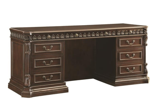 #2258 Traditional Rich Brown Credenza Desk $1,799.95
