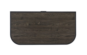 #7275 Dark Oak and Metal Writing Desk $229.95