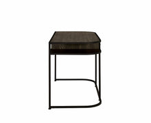 Load image into Gallery viewer, C7275 Dark Oak and Metal Writing Desk $129 - CLEARANCE