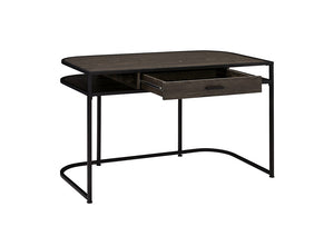 C7275 Dark Oak and Metal Writing Desk $129 - CLEARANCE