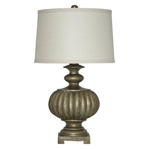 Bronze Ribbed Lamp