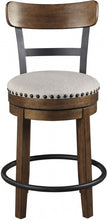 Load image into Gallery viewer, 24&quot; Brown Rustic Barstool