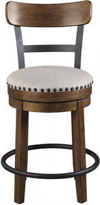 24" Brown Rustic Barstool