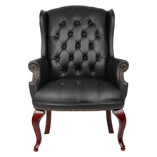 Load image into Gallery viewer, 3428 Black Wing Back Chair $379.95