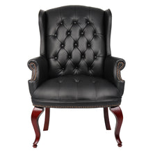 Load image into Gallery viewer, 3428 Black Wing Back Chair $399.95