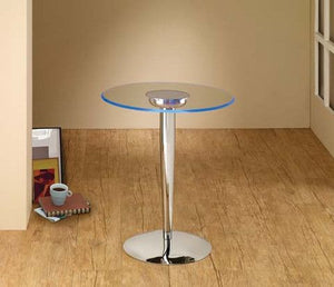 L.E.D. Glass/Chrome Accent Table