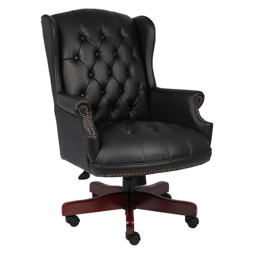 2533 Black Wing Back Executive Desk Chair $399.95 - 1 Only!