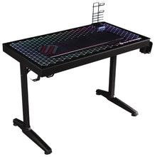 Load image into Gallery viewer, #7274 43&quot; Light up Glass Top Gaming Desk $399.95
