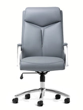 Load image into Gallery viewer, 5289 White Vinyl and Chrome Desk Chair