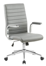 Load image into Gallery viewer, 6864 White Vinyl Desk Chair $139.95 (Close Out)