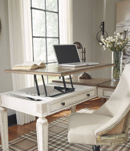 Load image into Gallery viewer, #6567 Country Two Tone L Shape Lift Top Desk with Return $749.95