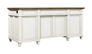 6112 66" x 30" Aged Ivory Executive Desk $1,399.95