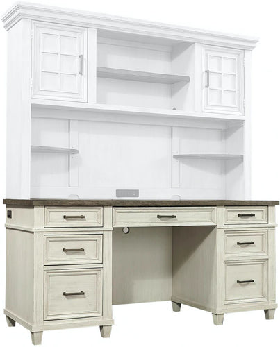 6113 Aged Ivory Credenza Desk (Hutch Sold Separately) $1,199.95