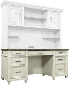 #6113 Aged Ivory Credenza Desk (Hutch Sold Separately) $1,299.95