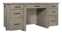Load image into Gallery viewer, #7505 Gray Linen Executive Desk $1,899.95