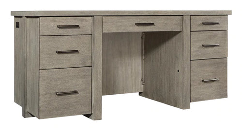 7505 Gray Linen Executive Desk $1,899.95