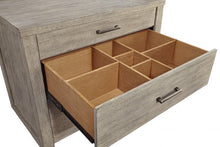 Load image into Gallery viewer, #7509 Gray Linen Work Station/Combo File Cabinet $899.95