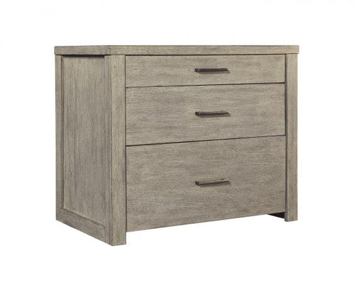 Gray Linen Work Station/Combo File Cabinet