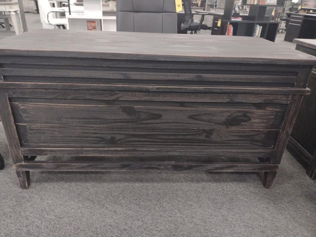 #7889 Weathered Black Half Pedestal Desk $1,199.95