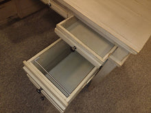 Load image into Gallery viewer, #7888 Weathered Gray Half Pedestal Desk $1,199.95