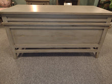 Load image into Gallery viewer, #7888 Weathered Gray Half Pedestal Desk $1,199.95