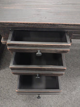 Load image into Gallery viewer, 7889 Weathered Black Half Pedestal Desk $1,199.95