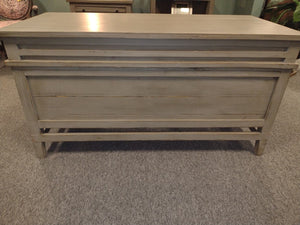 #7888 Weathered Gray Half Pedestal Desk $1,199.95