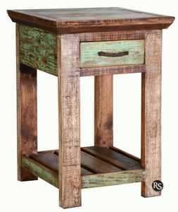 26" Rustic Cabana Side Table