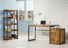 Load image into Gallery viewer, 7600 59&quot; Antique Nutmeg Desk w/Return $249.95 - Clearance!