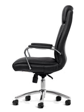 Load image into Gallery viewer, 4299 Black Vinyl And Chrome Desk Chair $279.95