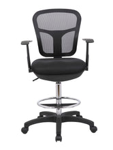 Load image into Gallery viewer, 4086 Black Mesh Back Drafting Chair $199.95