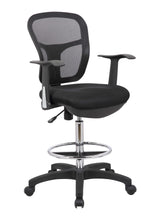 Load image into Gallery viewer, 4086 Black Mesh Back Drafting Chair