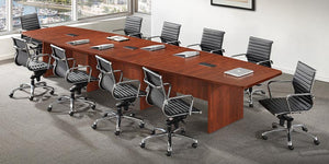 Laminate Boat Shape Conference Table - Custom Size (12' - 30') - CALL STORE FOR PRICING