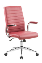Load image into Gallery viewer, 6864 White Vinyl Desk Chair $139.95 (Close Out)